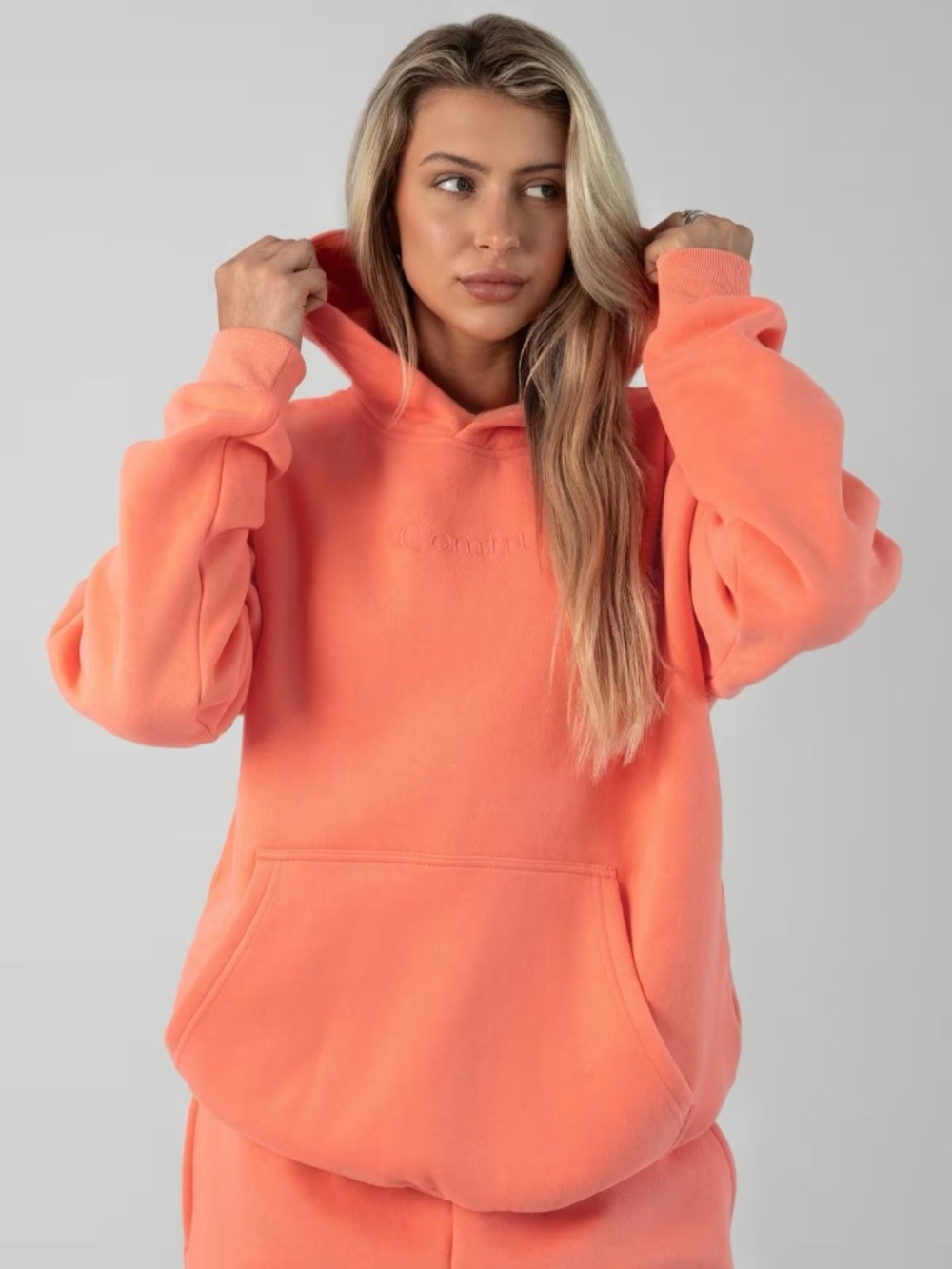 Comfrt Signature Hoodie Coral Size S